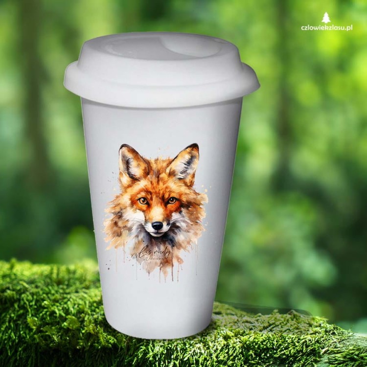 Głowa lisa - Lis rudy - Lis pospolity - Vulpes vulpes - Tumbler