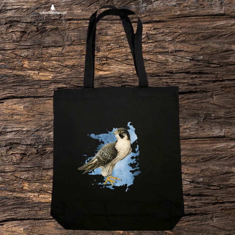 Sokół wędrowny - Falco peregrinus - Prezent dla ornitologa - Prezent dla sokolnika - Torba 2 ucha