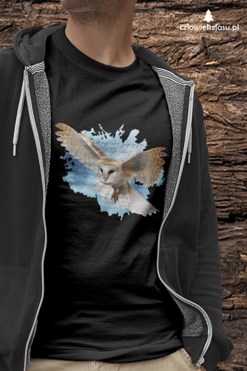 Płomykówka zwyczajna - Tyto alba - Sowa - Sowy Polski - Prezent dla ornitologa - Prezent dla przyrodnika - Koszulka