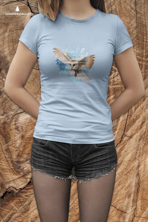 Płomykówka zwyczajna - Tyto alba - Sowa - Sowy Polski - Prezent dla ornitologa - Prezent dla przyrodnika - Koszulka