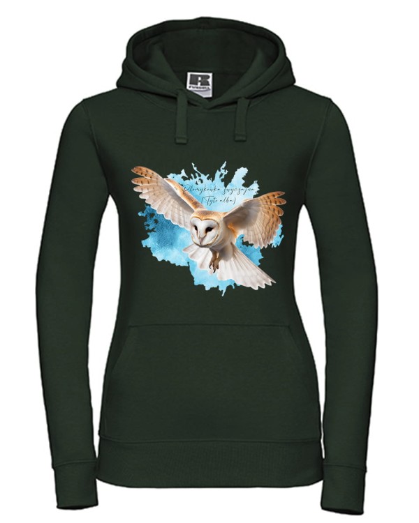 Płomykówka zwyczajna - Tyto alba - Sowa - Sowy Polski - Prezent dla ornitologa - Prezent dla przyrodnika - Bluza