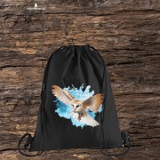 Płomykówka zwyczajna - Tyto alba - Sowa - Sowy Polski - Prezent dla ornitologa - Prezent dla przyrodnika - Worek-Plecak