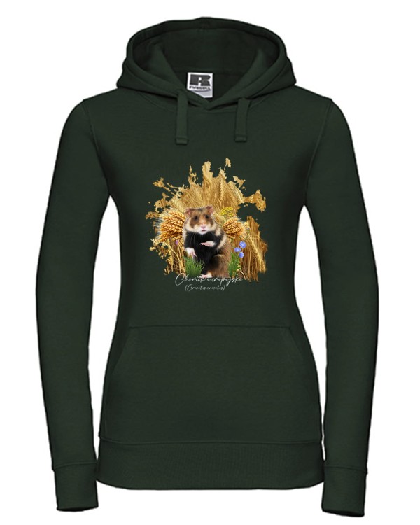 Chomik europejski - Cricetus cricetus - Pies ziemny - Prezent dla przyrodnika - Bluza z chomikiem - Człowiek z lasu