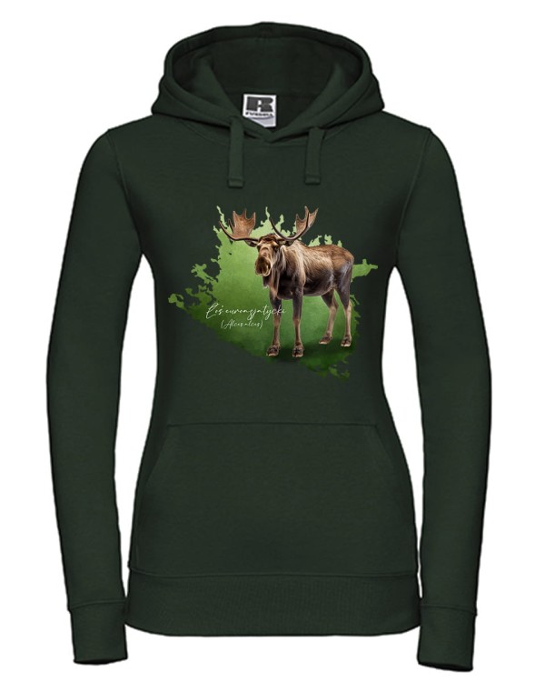 Łoś euroazjatycki - Alces alces - Łoś - Prezent dla przyrodnika - Bluza z łosiem - Człowiek z lasu