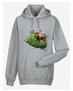 Łoś euroazjatycki - Alces alces - Łoś - Prezent dla przyrodnika - Bluza z łosiem - Człowiek z lasu
