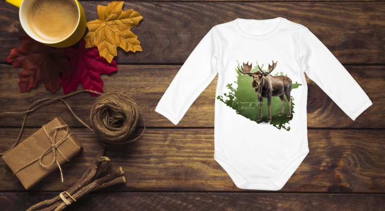 Łoś euroazjatycki - Alces alces - Łoś - Prezent dla przyrodnika - Body - Bodziak