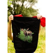 Łoś euroazjatycki - Alces alces - Łoś - Prezent dla przyrodnika - Torba na ramię z łosiem - Torba z łosiem - człowiek z lasu