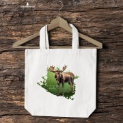 Łoś euroazjatycki - Alces alces - Łoś - Prezent dla przyrodnika - Torba 2 ucha