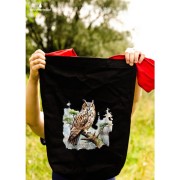 Uszatka - Asio otus - Prezent dla ornitologa - Prezent dla przyrodnika - Torba na ramię