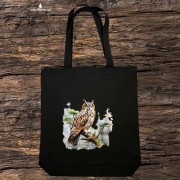 Uszatka - Asio otus - Prezent dla ornitologa - Prezent dla przyrodnika - Torba 2 ucha