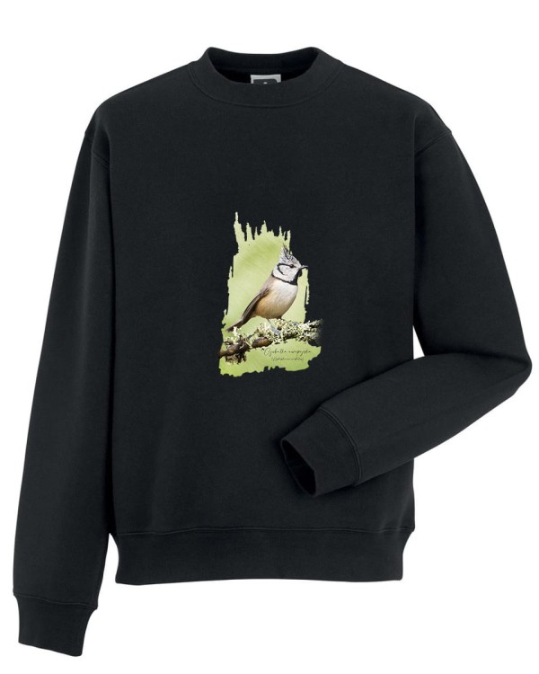 Czubatka europejska - Lophophanes cristatus - Sikorka - Sikorka czubatka - Prezent dla ornitologa - Bluza