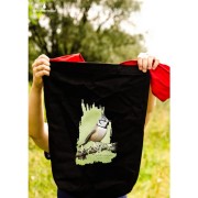 Czubatka europejska - Lophophanes cristatus - Sikorka - Sikorka czubatka - Prezent dla ornitologa - Torba na ramię