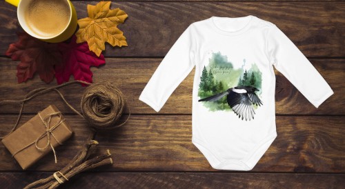 Sroka pospolita - Pica pica - Prezent dla ornitologa - Prezent dla przyrodnika - Sroka #3 - Body - Bodziak