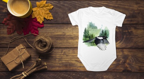 Sroka pospolita - Pica pica - Prezent dla ornitologa - Prezent dla przyrodnika - Sroka #3 - Body - Bodziak