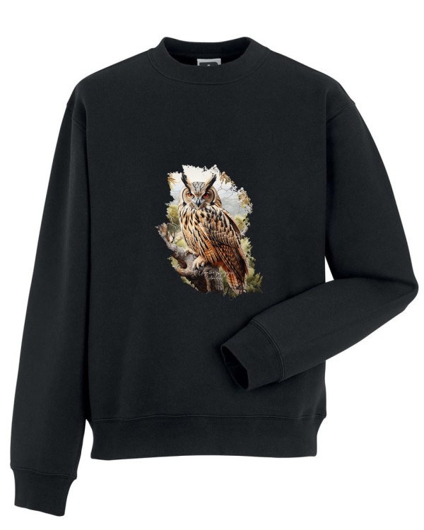 Uszatka - Asio otus - Prezent dla ornitologa - Prezent dla przyrodnika - Uszatka #2 - Bluza