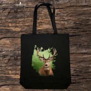 Jeleń szlachetny - Jeleń europejski - Cervus elaphus - Prezent dla przyrodnika - Jeleń #2 - Torba 2 ucha