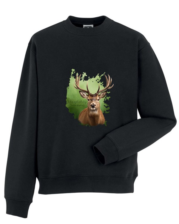 Jeleń szlachetny - Jeleń europejski - Cervus elaphus - Prezent dla przyrodnika - Jeleń #2 - Bluza