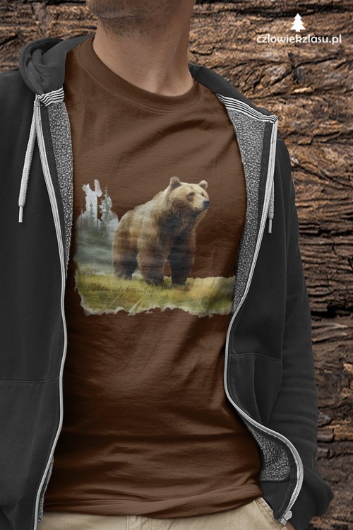 Niedźwiedź brunatny - Ursus arctos - Niedźwiedź - Prezent dla przyrodnika - Koszulka
