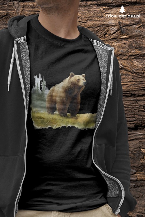 Niedźwiedź brunatny - Ursus arctos - Niedźwiedź - Prezent dla przyrodnika - Koszulka