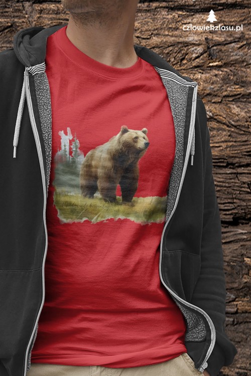 Niedźwiedź brunatny - Ursus arctos - Niedźwiedź - Prezent dla przyrodnika - Koszulka