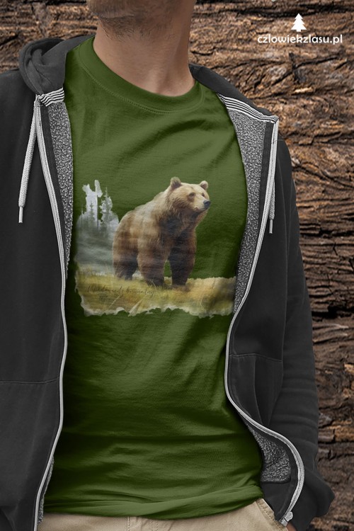Niedźwiedź brunatny - Ursus arctos - Niedźwiedź - Prezent dla przyrodnika - Koszulka