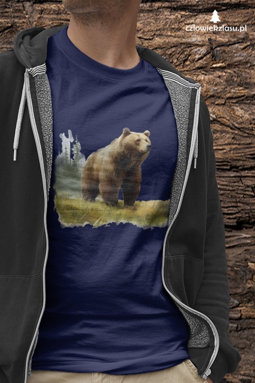 Niedźwiedź brunatny - Ursus arctos - Niedźwiedź - Prezent dla przyrodnika - Koszulka