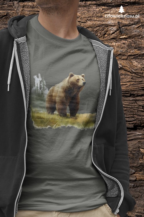 Niedźwiedź brunatny - Ursus arctos - Niedźwiedź - Prezent dla przyrodnika - Koszulka