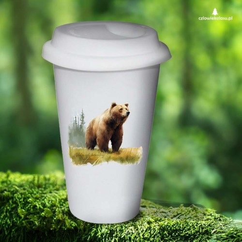 Niedźwiedź brunatny - Ursus arctos - Niedźwiedź - Prezent dla przyrodnika - Tumbler