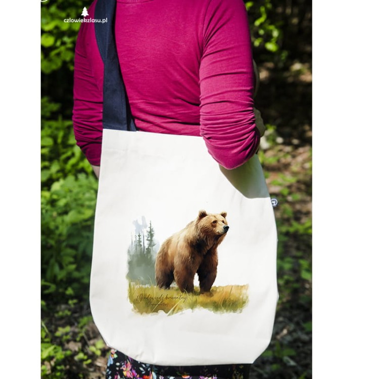 Niedźwiedź brunatny - Ursus arctos - Niedźwiedź - Prezent dla przyrodnika - Torba na ramię
