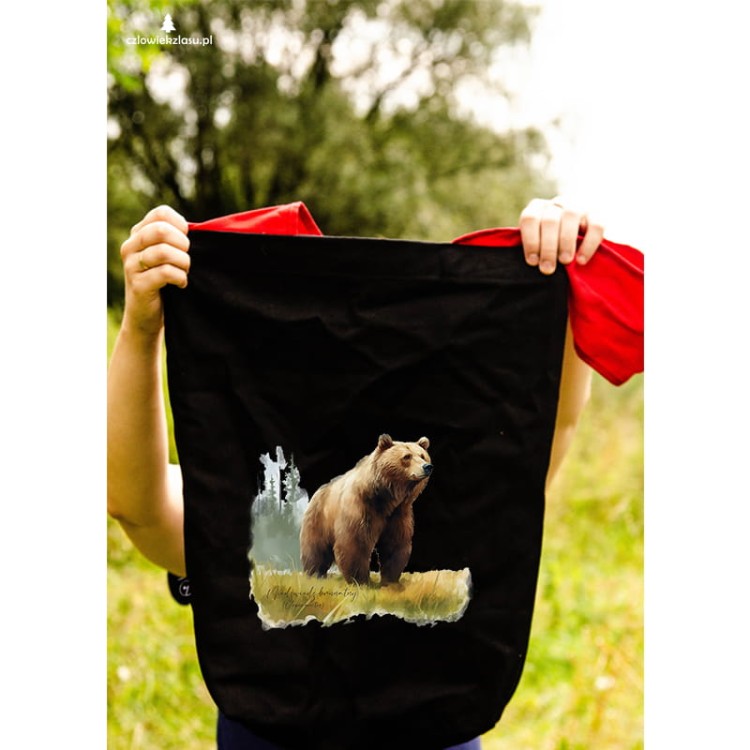 Niedźwiedź brunatny - Ursus arctos - Niedźwiedź - Prezent dla przyrodnika - Torba na ramię