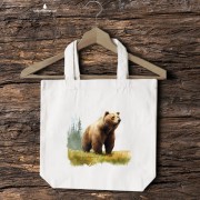 Niedźwiedź brunatny - Ursus arctos - Niedźwiedź - Prezent dla przyrodnika - Torba 2 ucha