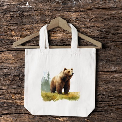 Niedźwiedź brunatny - Ursus arctos - Niedźwiedź - Prezent dla przyrodnika - Torba 2 ucha