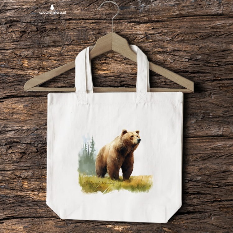 Niedźwiedź brunatny - Ursus arctos - Niedźwiedź - Prezent dla przyrodnika - Torba 2 ucha