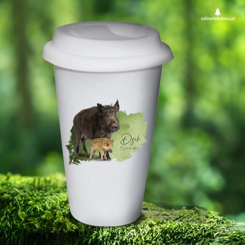 Dzik - Sus scrofa - Prezent dla przyrodnika - Prezent dla zoologa - Tumbler