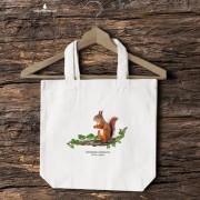 Wiewiórka pospolita - Sciurus vulgaris - Prezent dla przyrodnika - Wiewiórka #2 - Torba 2 ucha