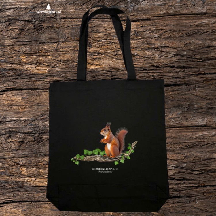 Wiewiórka pospolita - Sciurus vulgaris - Prezent dla przyrodnika - Wiewiórka #2 - Torba 2 ucha