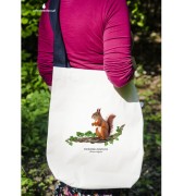 Wiewiórka pospolita - Sciurus vulgaris - Prezent dla przyrodnika - Wiewiórka #2 - Torba na ramię