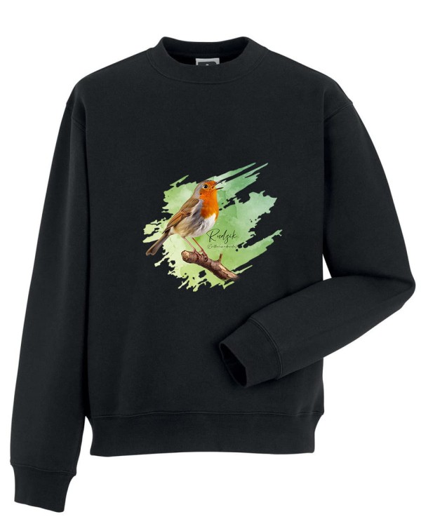 Rudzik - Erithacus rubicola - Raszka - Prezent dla ornitologa - Bluza