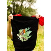 Rudzik - Erithacus rubicola - Raszka - Prezent dla ornitologa - Torba na ramię