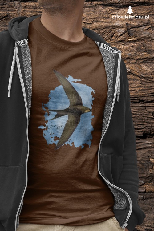 Jerzyk zwyczajny - Apus apus - Jerzyk ptak - Prezent dla ornitologa - Prezent dla przyrodnika - Koszulka