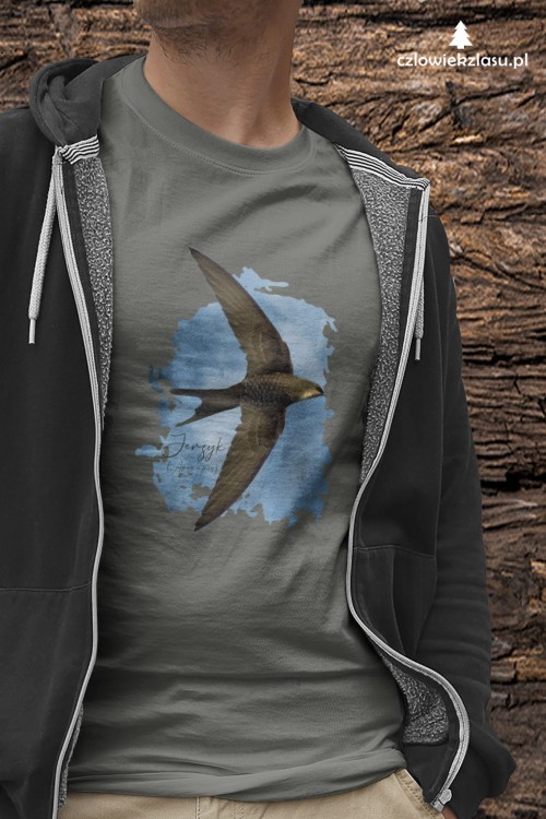 Jerzyk zwyczajny - Apus apus - Jerzyk ptak - Prezent dla ornitologa - Prezent dla przyrodnika - Koszulka