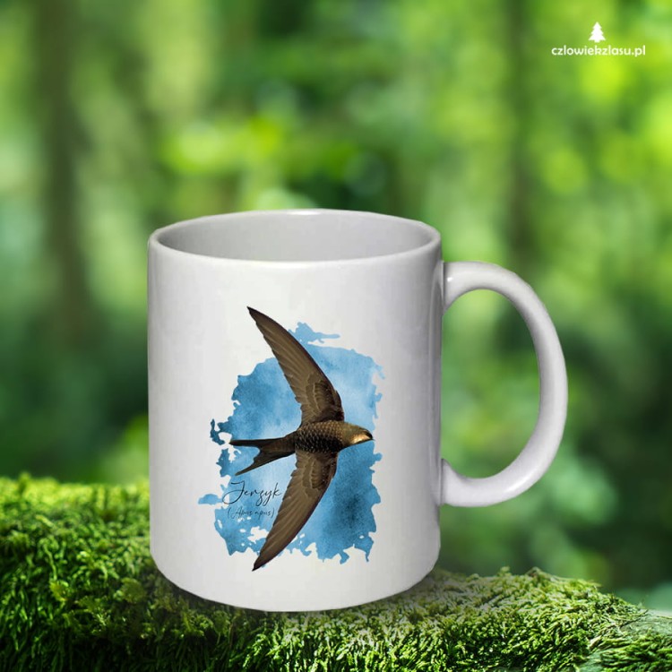 Jerzyk zwyczajny - Apus apus - Jerzyk ptak - Prezent dla ornitologa - Prezent dla przyrodnika - Kubek ceramiczny