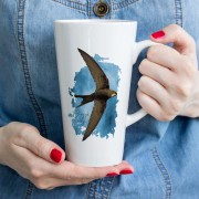 Jerzyk zwyczajny - Apus apus - Jerzyk ptak - Prezent dla ornitologa - Prezent dla przyrodnika - Kubek latte
