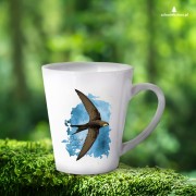 Jerzyk zwyczajny - Apus apus - Jerzyk ptak - Prezent dla ornitologa - Prezent dla przyrodnika - Kubek latte