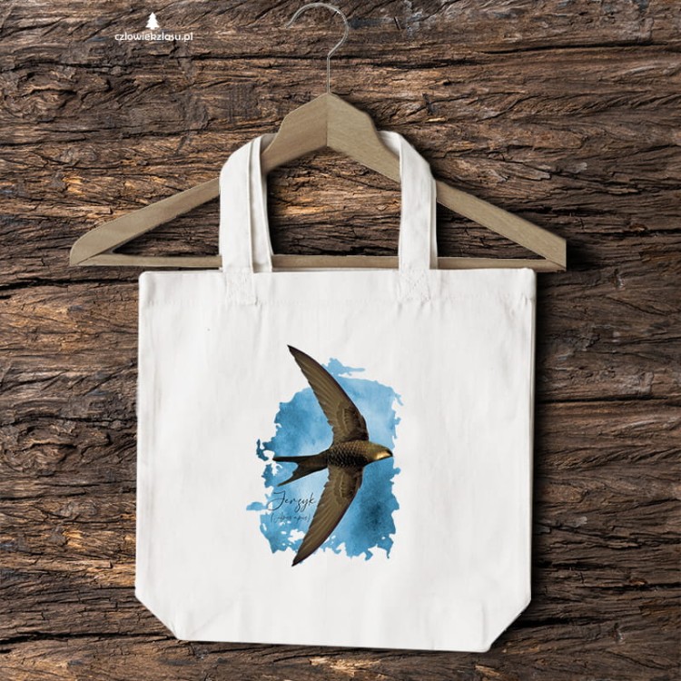 Jerzyk zwyczajny - Apus apus - Jerzyk ptak - Prezent dla ornitologa - Prezent dla przyrodnika - Torba 2 ucha