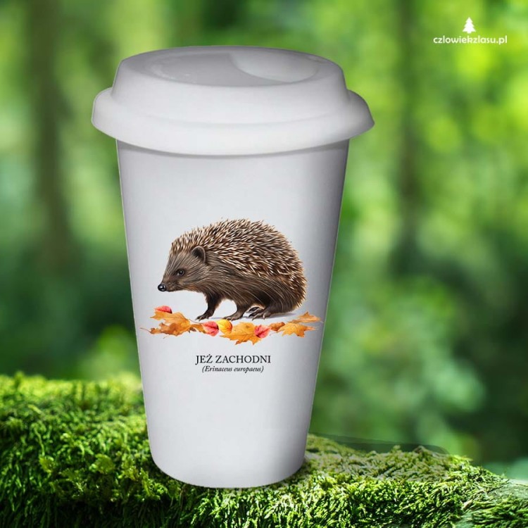 Jeż zachodni - Erinaceus europaeus - Jeż europejski - Jeż - Prezent dla przyrodnika - Prezent dla miłośnika jeży - Tumbler