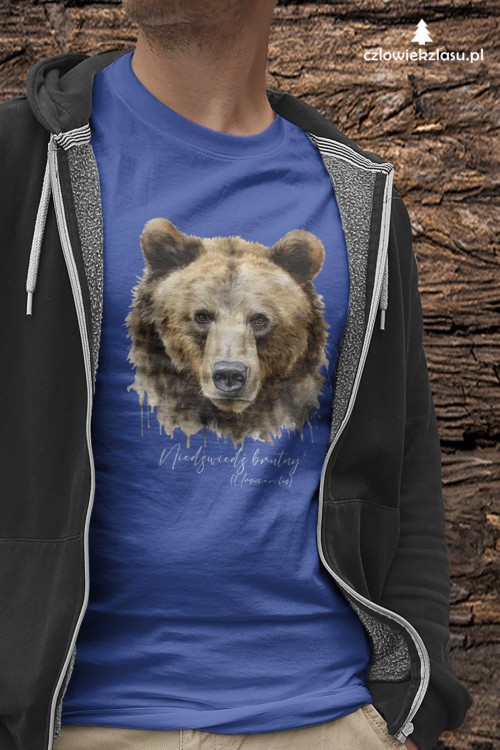 Niedźwiedź brunatny - Ursus arctos - Niedźwiedź - Głowa niedźwiedzia - Prezent dla przyrodnika - Koszulka z niedźwiedziem