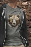 Niedźwiedź brunatny - Ursus arctos - Niedźwiedź - Głowa niedźwiedzia - Prezent dla przyrodnika - Koszulka z niedźwiedziem