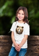 Niedźwiedź brunatny - Ursus arctos - Niedźwiedź - Głowa niedźwiedzia - Prezent dla przyrodnika - Koszulka dziecięca