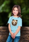 Niedźwiedź brunatny - Ursus arctos - Niedźwiedź - Głowa niedźwiedzia - Prezent dla przyrodnika - Koszulka dziecięca